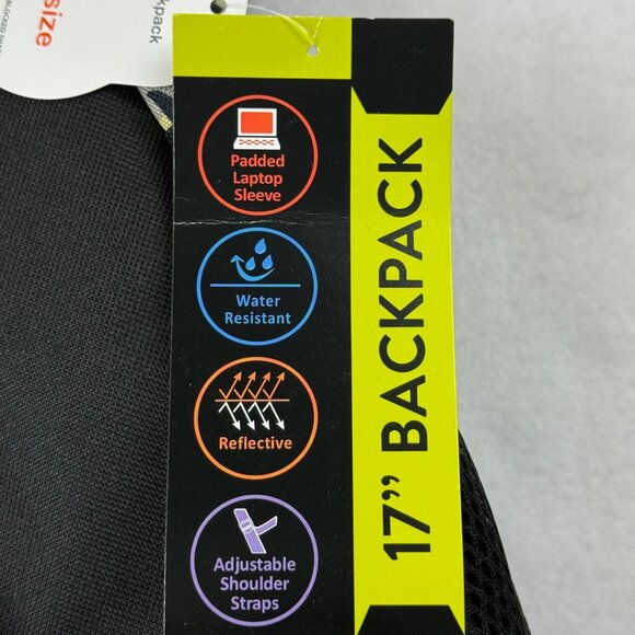 Wonder Nation Shark Backpack Kids Set 4 Piece 17' Water Resistant Padded laptop - Picture 6 of 9